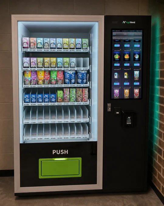 Installed AgeVend AV-1 machine